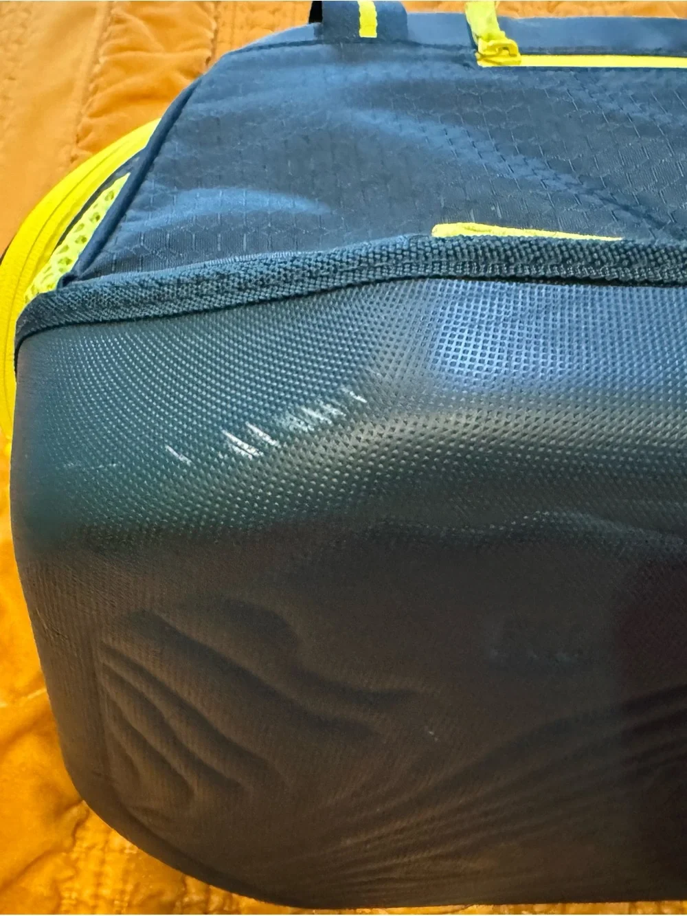 Kurgo Black and Neon Yellow Duffel Bag